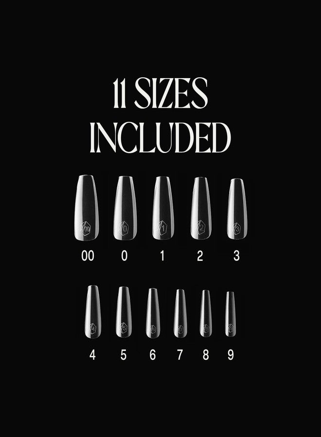Aprés Gel-X® Sculpted Coffin Medium Tip Box | 500pc Gel-X Tips, 11 Sizes 00-9, Premium Quality - Image 2