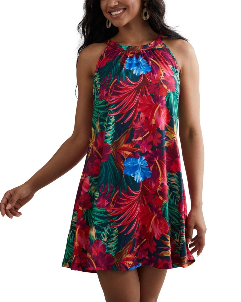 ANYFITTING Beach Dresses for Women 2025 Cruise Casual Short Hawaiian Tropical Sun Dress - Image 1