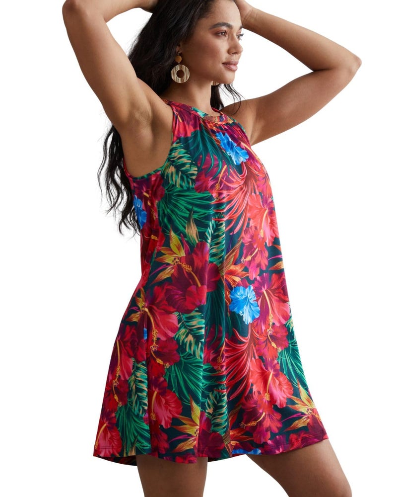 ANYFITTING Beach Dresses for Women 2025 Cruise Casual Short Hawaiian Tropical Sun Dress - Image 5