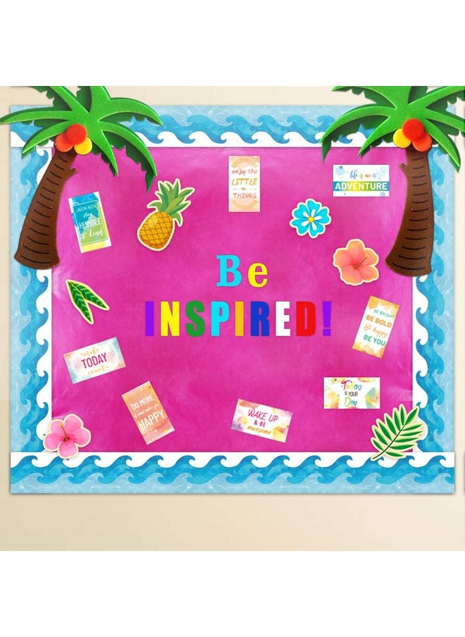 ceiba tree - Ocean Waves Bulletin Board Border Blue Turquoise Bulletin Board Trim Paper Ocean Beach Classroom Decorations Back To School Chalkboard Whiteboard Decor 36 Feet - Image 1