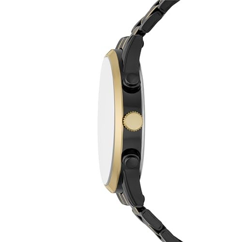 Folio Mens GoldTone and Gunmetal Gray Watch and Bracelet Gift Set Model FMDFL6046 - Image 3