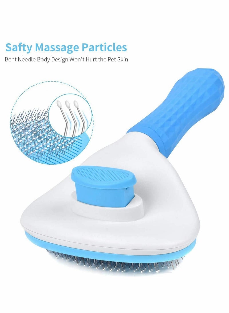 SOLARAE Dog Cat Grooming Brush of Pet Self-Cleaning Brush, Professional Pet Grooming Brush, for Styling Comb, Removing Dead Hair Comb - Image 4