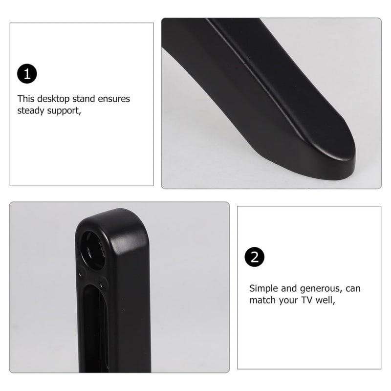 Heavy Duty Aluminum Alloy TV Stand Legs Stable Base No Drill Support Bracket - Image 4
