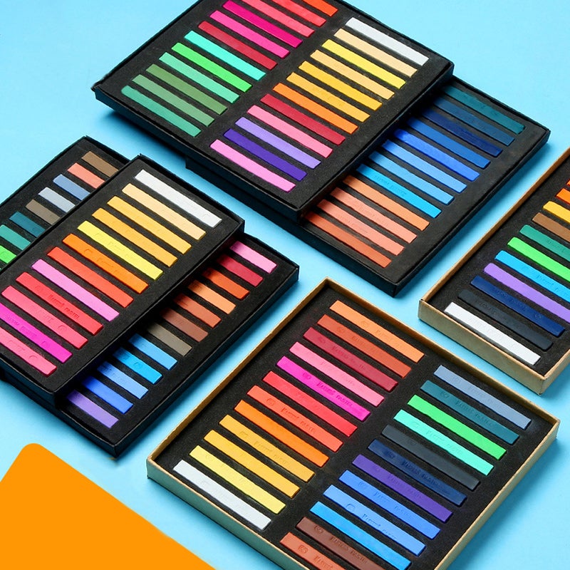 Square Pastel Set 12/24/36/48 Colors Soft Dry Pastel Artist Chalk Pastel Sticks Non for Office School Art Drawing Painting Supplies - Image 3