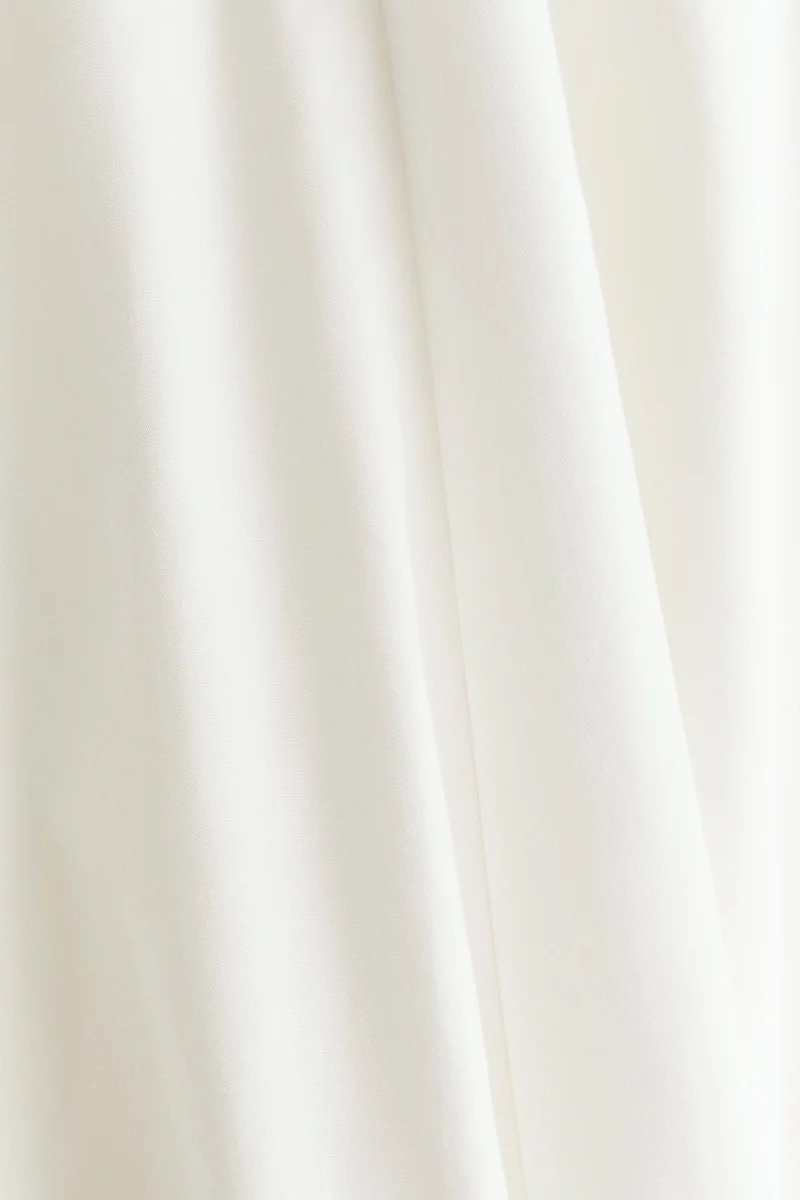 H&M Flared-skirt poplin dress