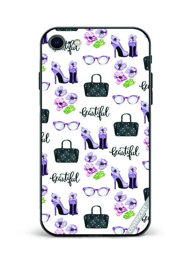 غطاء حماية لجهاز آبل آيفون 7 تصميم جميل متعدد الألوان