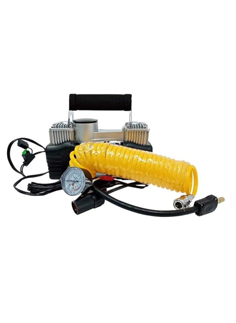 Generic Heavy Duty Portable 12V Double Cylinder Air Compressor Car Tire Inflator  - Image 2