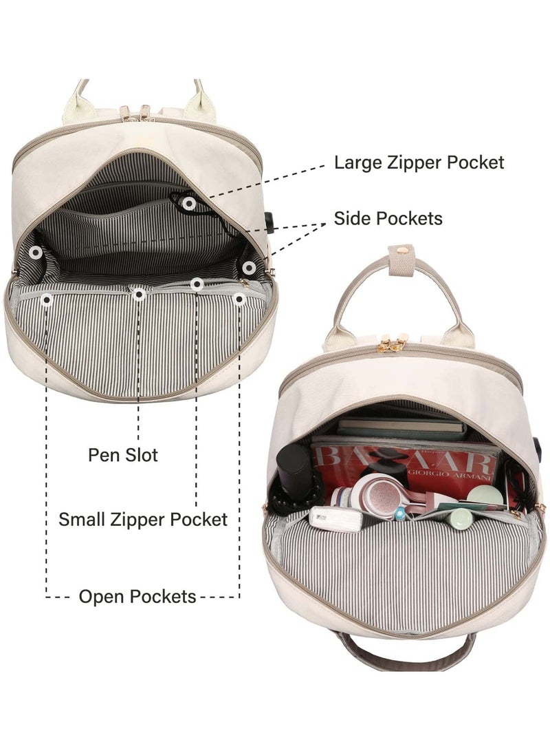 Anmi Laptop Backpack, 15.6 Inch Laptop Bag with USB Port Fashion Waterproof Casual Backpacks - Image 3