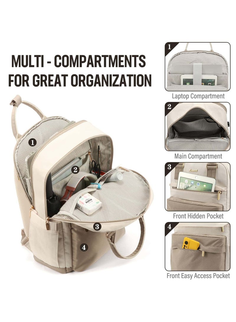 Anmi Laptop Backpack, 15.6 Inch Laptop Bag with USB Port Fashion Waterproof Casual Backpacks - Image 2