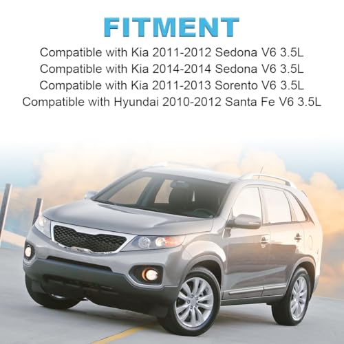 JDMON Fuel Injectors Compatible with Kia Sedona 2011 2012 2014 Kia Sorento 2011 2012 2013 Hyundai Santa Fe 2010 2011 2012 Replacement for FJ1106 84212386 353103C4006pcs - Image 3