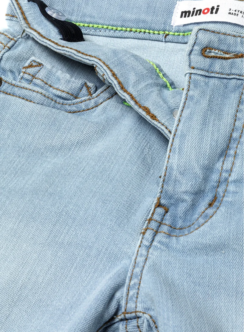 MINOTI Kids' Denim Shorts with Rolled Hem