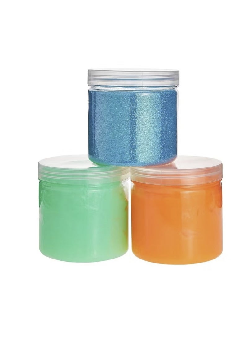 Home 12 Pack Clear 350 mL Plastic Jars with Lids Slime Containers for Kids DIY Crafts - Image 5