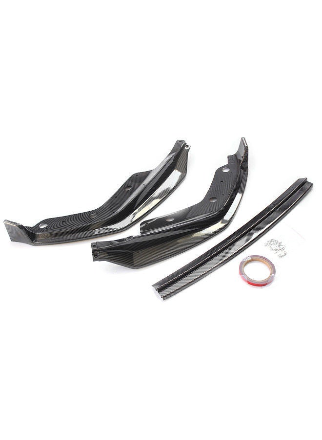 Front Bumper Lip Spoiler Kit M Performance Sport Look Carbon Fiber Replacement for BMW 3 Series G20 G28 2019-2020