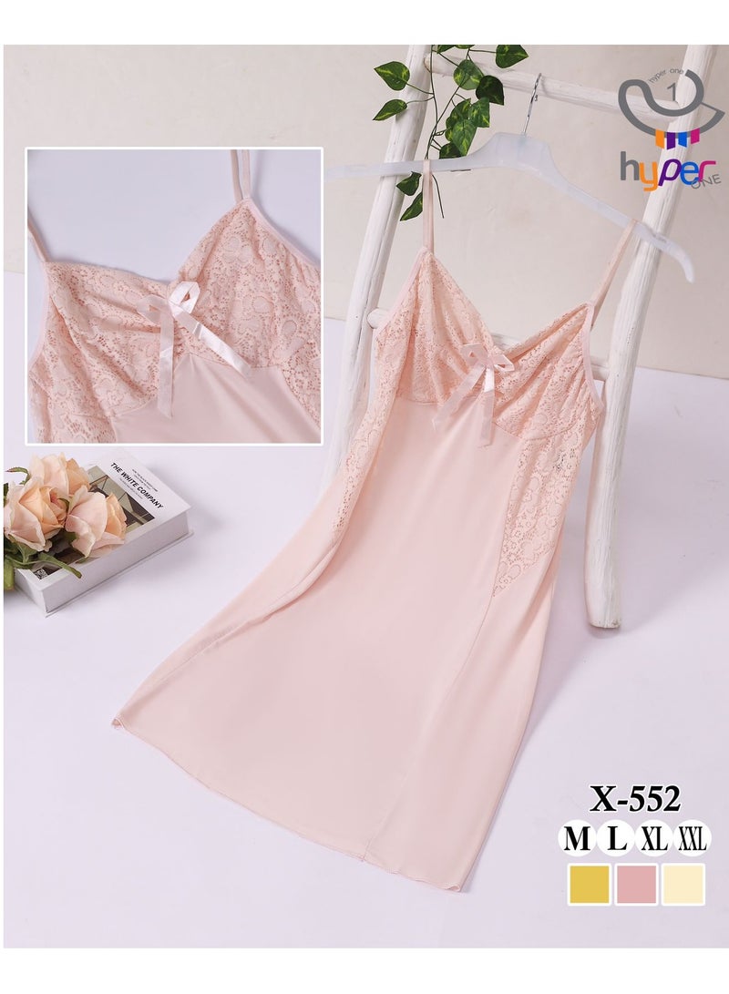 Hyper One French Design Women's Nightgown - Pink