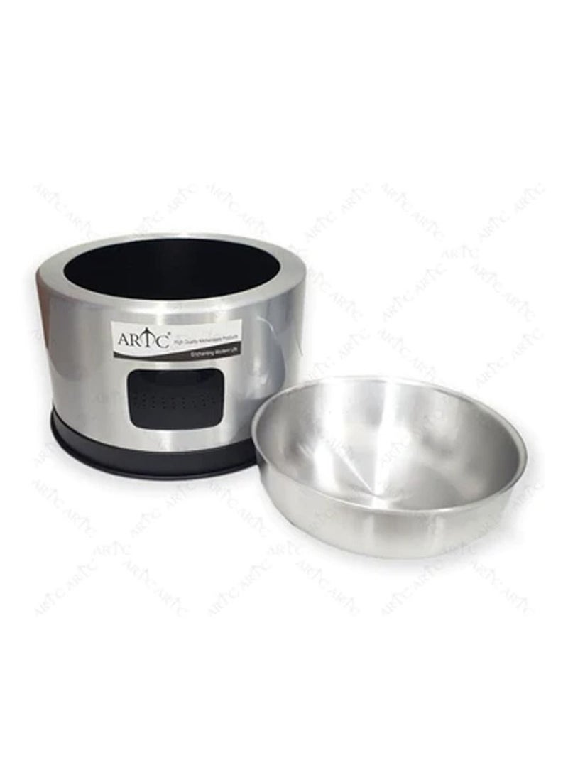 ARTC ARTC Silver Buffet Dish With Glass Lid  - Image 3