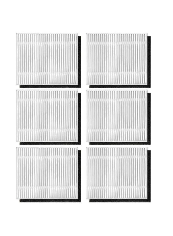 Fixbetter 6 Pack Hepa Filters for Eufy Clean L50 / L50 SES / L60 / L60 Hybrid Robot Vacuum Cleaner Washable Accessories - Image 1