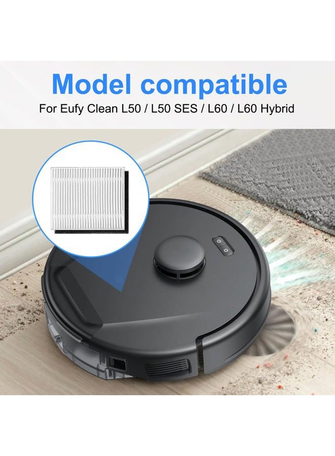 Fixbetter 6 Pack Hepa Filters for Eufy Clean L50 / L50 SES / L60 / L60 Hybrid Robot Vacuum Cleaner Washable Accessories - Image 2