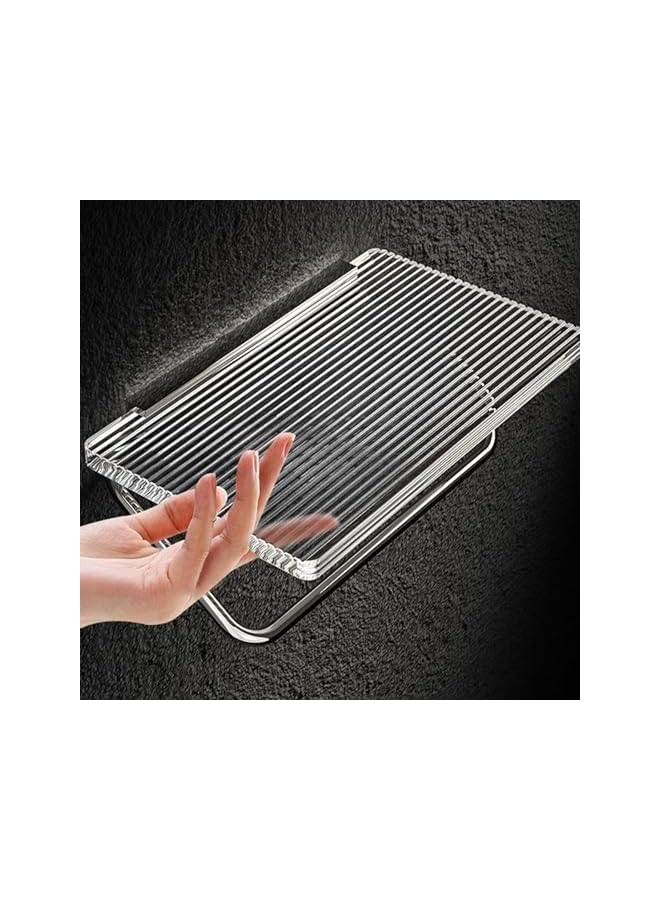 S-TOP Toilet Paper Holder, Paper Roll Holder No Punching Acrylic Tissue Holder Rack Light Luxury Bathroom Accessories Wall Mounted Waterproof No Rust (Silver) - Image 3