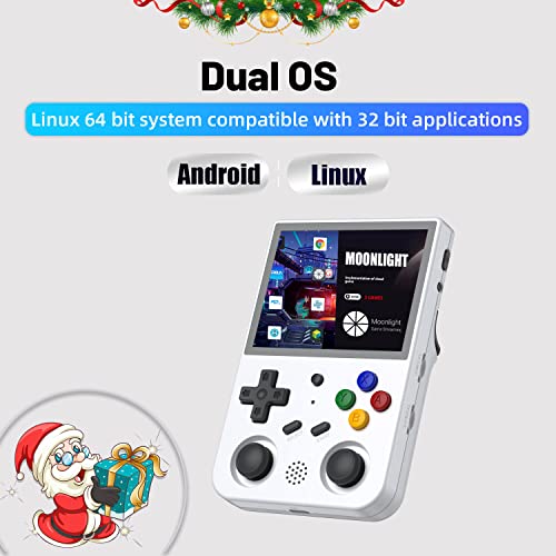 Aivuidbs RG353V Retro Handheld Game with Dual OS Android 11 and Linux,RG353V with 64G TF Card Pre-Installed 4452 Games Supports 5G WiFi 4.2 Bluetooth Online Fighting,Streaming and HDMI - Image 2