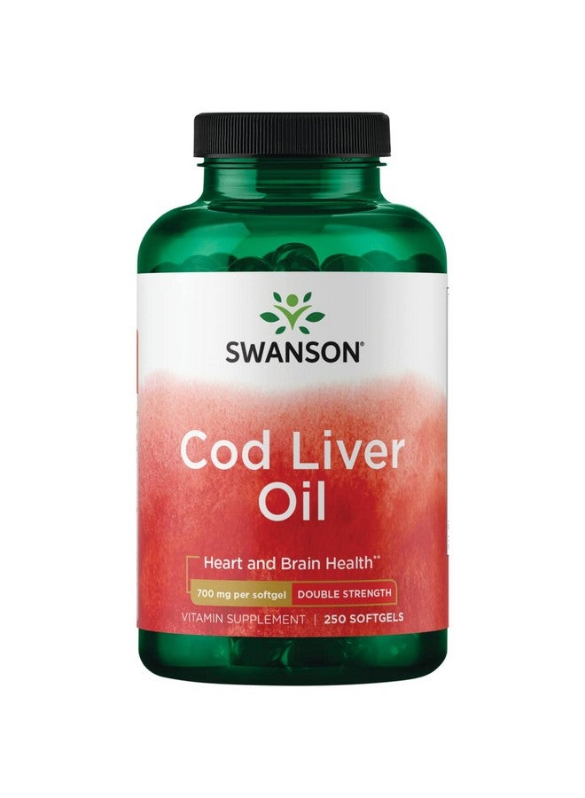 SWANSON Cod Liver Oil Wellness Supplement Promoting Bone Skin Health Vision Support & Immune System Function Natural Formula With High Absorption Vitamin A (250 Softgels 700Mg Each) - Image 2