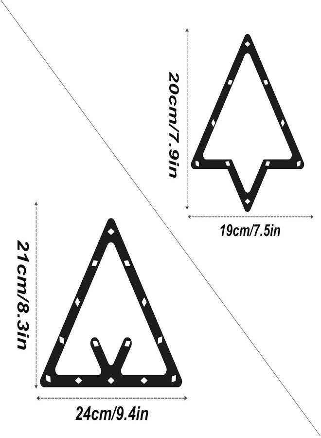 YXCCSE 6Pcs Magic Ball Rack Magic Rack Sheet, Pool Ball Rack Magic Rack Sheet Billiards Ball Rack Holder Sheet,Triangle Cue Accessorie 8, 9, and 10 Ball Combo Pack - Image 5