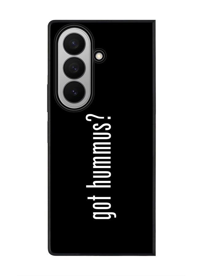 Stylizedd For Samsung Galaxy Z Fold7 Case,Slim fit Camera Protection, Shockproof Thin Phone cover  - Got Hummus? - Image 1