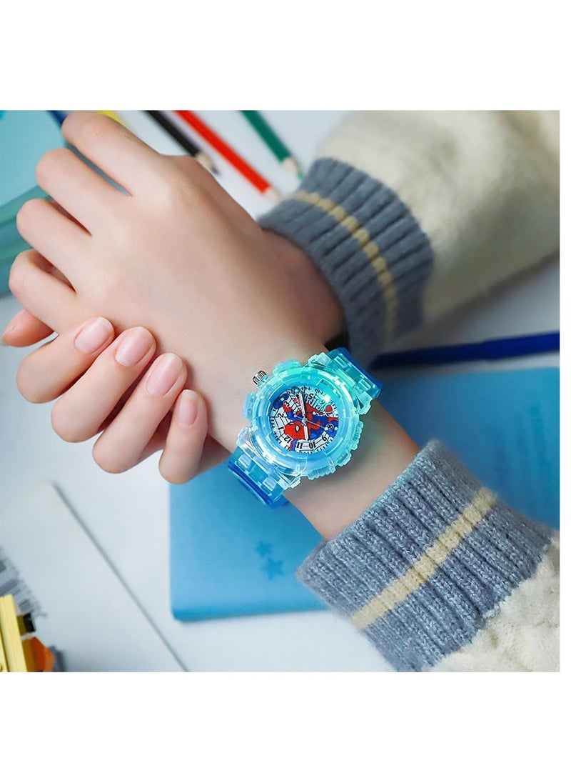 MARVEL - Spiderman Cartoon Digital Watch for Kids, Child Colorful Luminous Cartoon Watch - Image 1