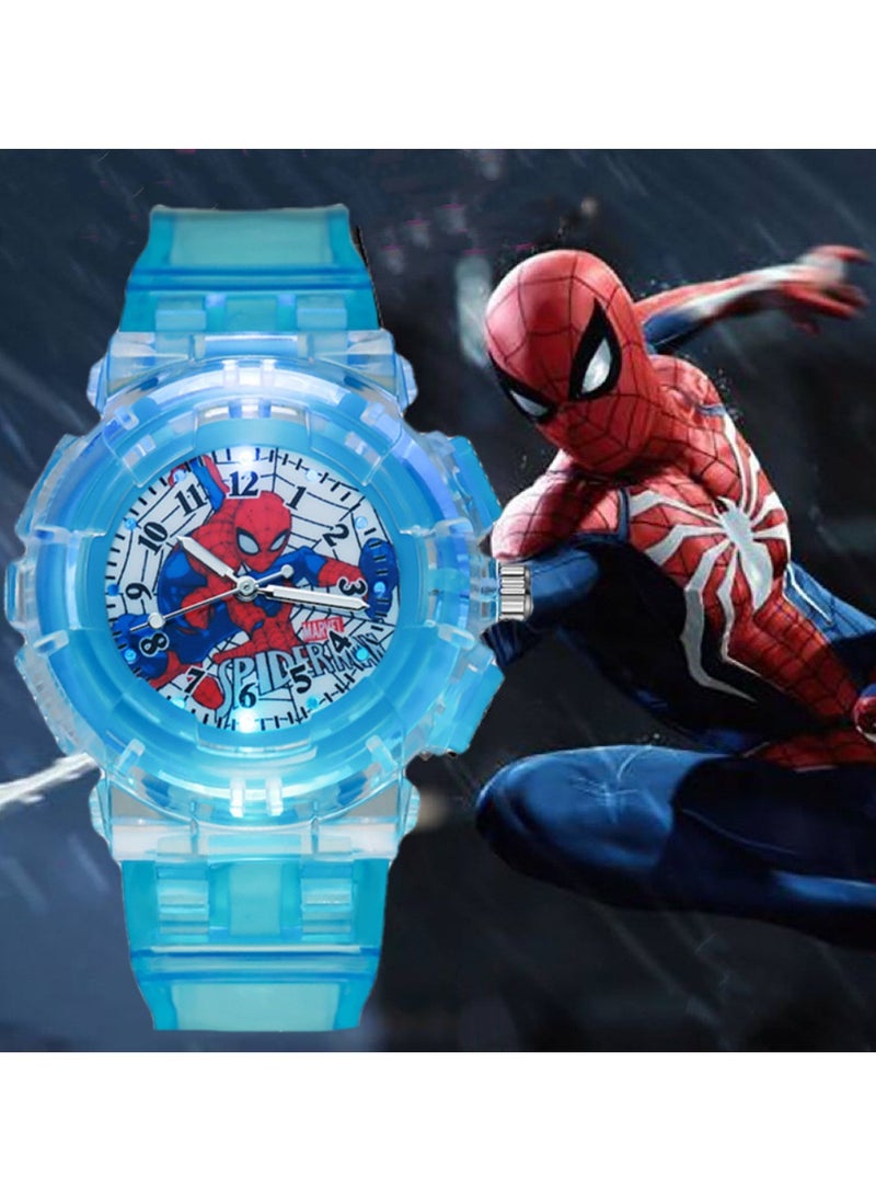 MARVEL - Spiderman Cartoon Digital Watch for Kids, Child Colorful Luminous Cartoon Watch - Image 1
