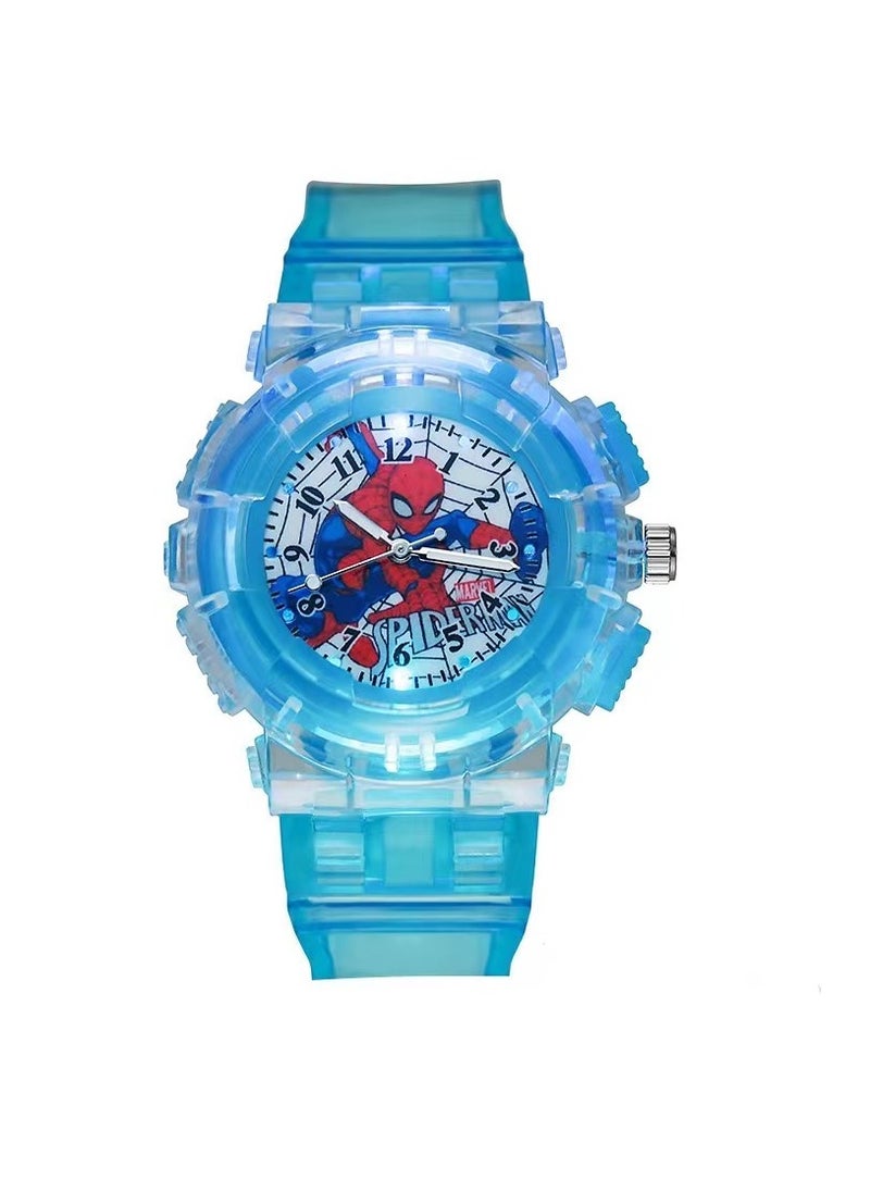 MARVEL - Spiderman Cartoon Digital Watch for Kids, Child Colorful Luminous Cartoon Watch - Image 1