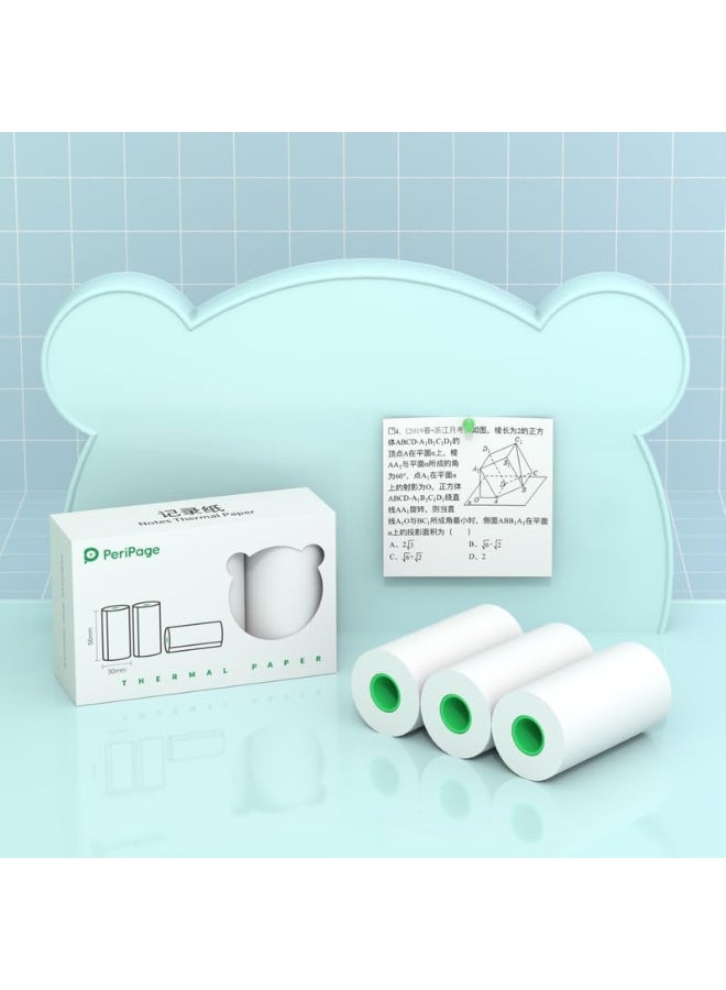 PeriPage Thermal Paper 56 mm x 30 mm Size 3-Rolls/Box White - Image 3