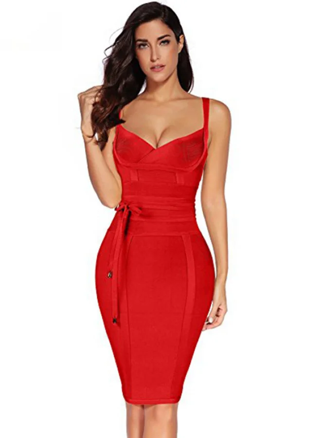 SIMPLEE European Suspenders Dress