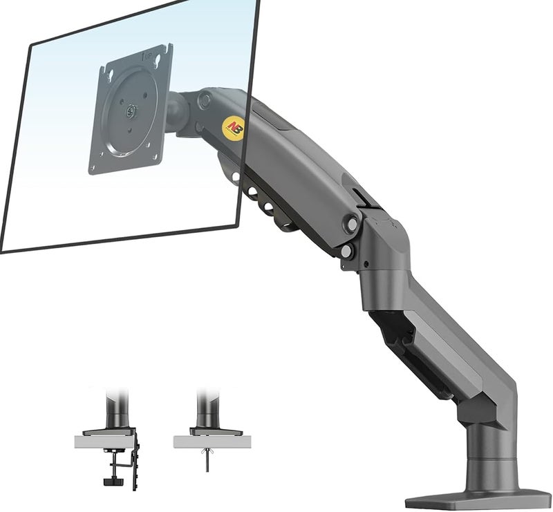 NB ERGONOMIC NB North Bayou Monitor Desk Mount Stand Full Motion Swivel Monitor Arm with Gas Spring for 17-30''Monitors(Within 4.4lbs to 19.8lbs) Computer Monitor Stand F80 - Image 1