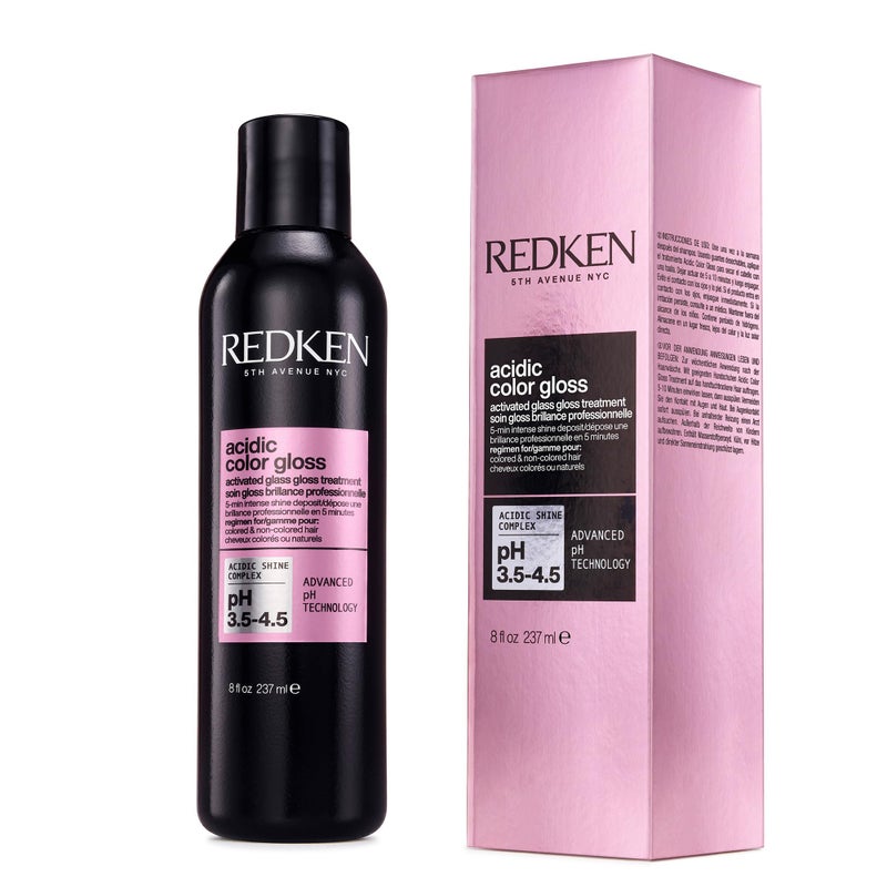 REDKEN Redken Acidic Color Gloss Activated Glass Gloss Treatment | Rinse Out Hair Gloss | With Apricot Oil for Deep Conditioning | Add Intense Shine for up to Three Days | Safe for Color-Treated Hair 