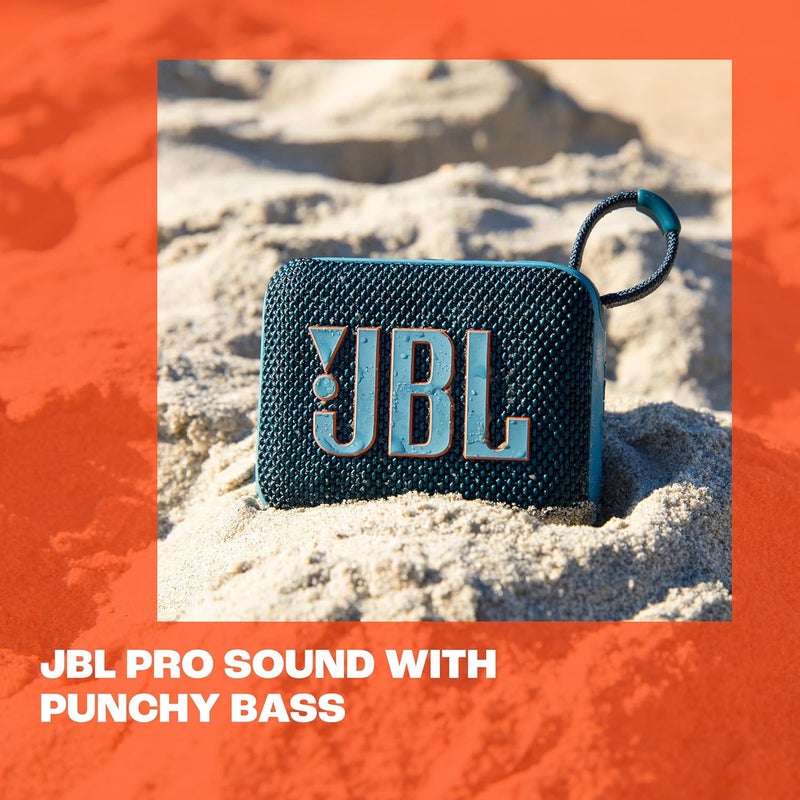 JBL Go 4 - Ultra-Portable, Waterproof and Dustproof Bluetooth Speaker, Big Pro Sound with Punchy bass, 7-Hour Built-in Battery, Made in Part with Recycled Materials (Red) - Image 4