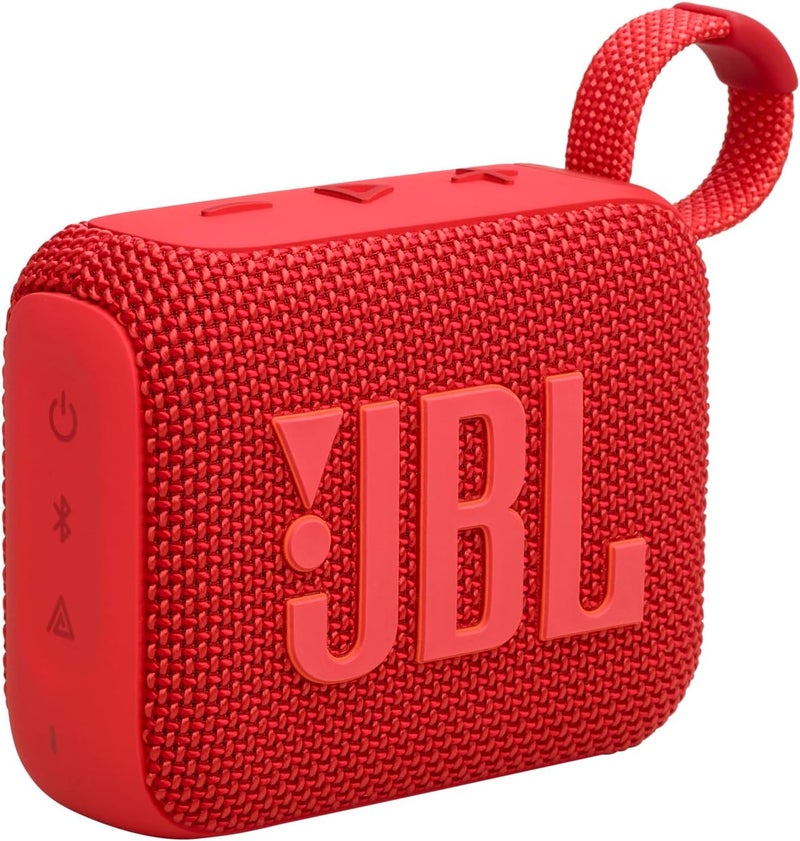 JBL Go 4 - Ultra-Portable, Waterproof and Dustproof Bluetooth Speaker, Big Pro Sound with Punchy bass, 7-Hour Built-in Battery, Made in Part with Recycled Materials (Red) - Image 1