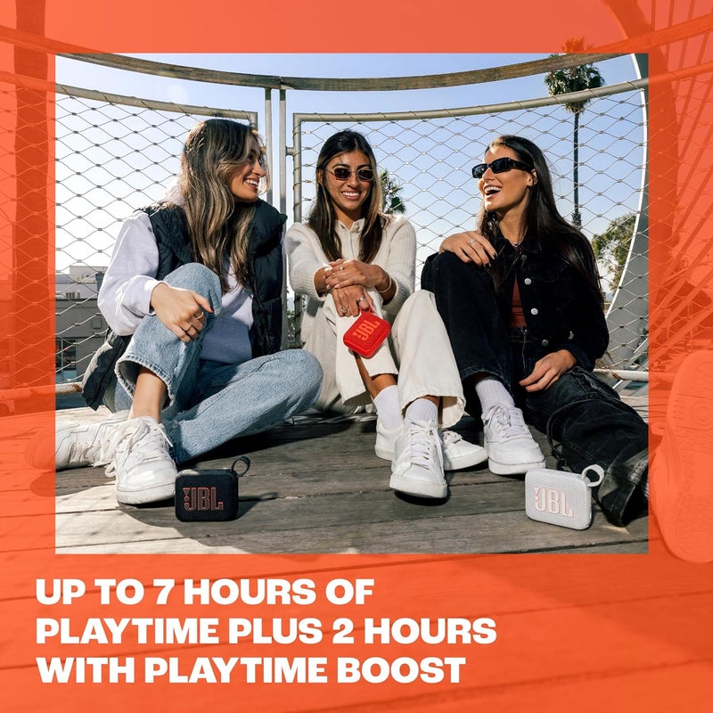 JBL Go 4 - Ultra-Portable, Waterproof and Dustproof Bluetooth Speaker, Big Pro Sound with Punchy bass, 7-Hour Built-in Battery, Made in Part with Recycled Materials (Red) - Image 5