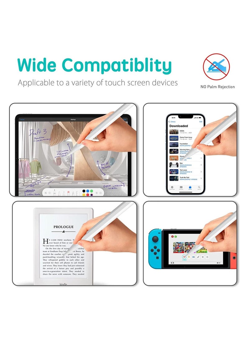 Yesido Stylus Pen for Apple iPad, Pencil Styluses Compatible with iPad 2/3/4/5/6/7/8/9/10 Generation Pro 9.7/10.5/11/12.9 Air 1/2/3/4/5 Mini 1/2/3/4/5/6 - Image 3