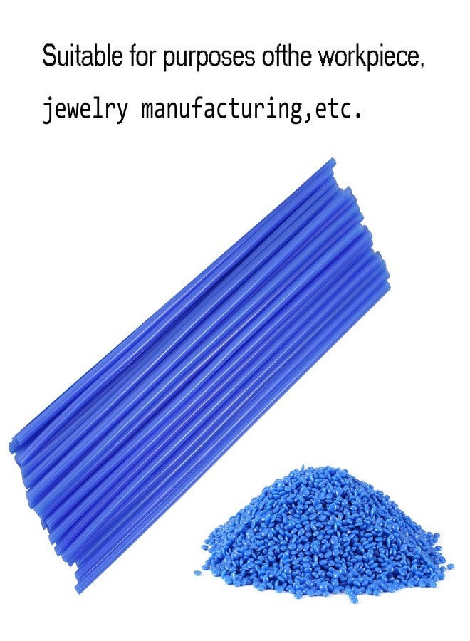 MEETOOT 30PCS 14.5x0.25CM Polishing and Engraving Tool Light Jewellery Design Wax Jewellery Pattern Making Wax Blue Round Sprue Wax Suitable for Dental and Jewellery Mould Wax Casting - Image 2