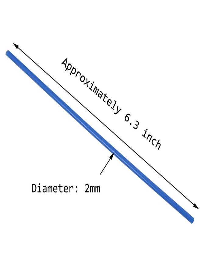 MEETOOT 30PCS 14.5x0.25CM Polishing and Engraving Tool Light Jewellery Design Wax Jewellery Pattern Making Wax Blue Round Sprue Wax Suitable for Dental and Jewellery Mould Wax Casting - Image 3
