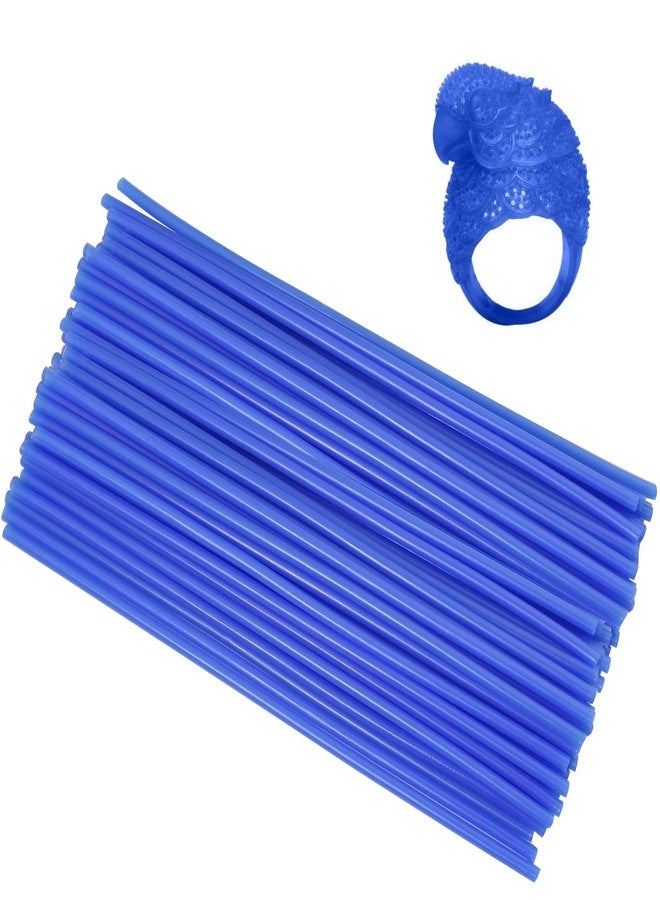 MEETOOT 30PCS 14.5x0.25CM Polishing and Engraving Tool Light Jewellery Design Wax Jewellery Pattern Making Wax Blue Round Sprue Wax Suitable for Dental and Jewellery Mould Wax Casting - Image 1