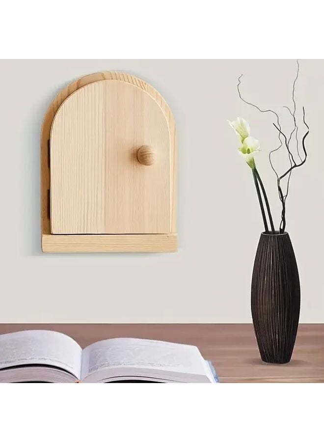 Charcoal Burned Paulownia Wood Outlet Cover Wall Decor Dust Protector 1pc - Image 2
