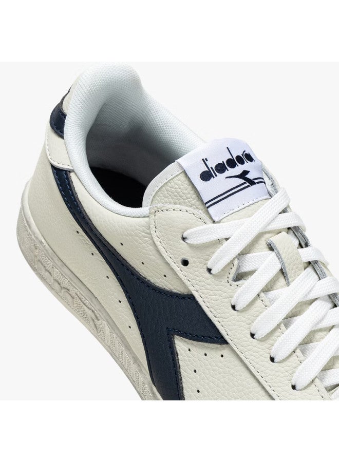 DIADORA حذاء ديادورا جيم إل لو واكسد ريترو كاجوال أبيض/أزرق مقاس 40 - Image 3