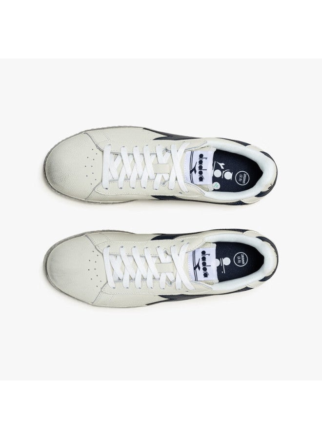 DIADORA حذاء ديادورا جيم إل لو واكسد ريترو كاجوال أبيض/أزرق مقاس 40 - Image 2