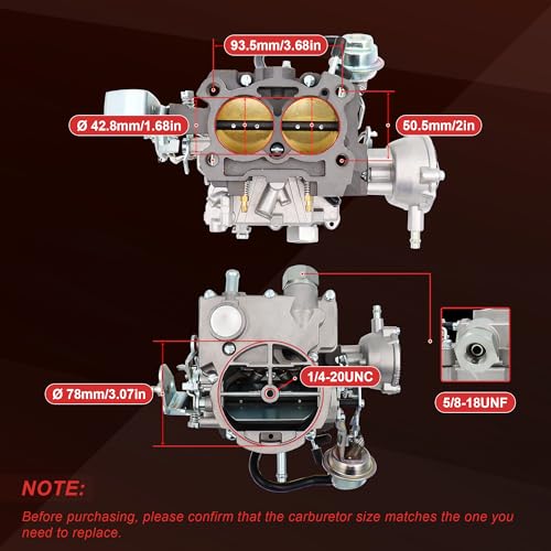 THUNDERMINGO New 2 Barrel Carburetor for Rochester 2GC Chevy 5.7L 350Cu 6.6L 400Cu Chevrolet Carb Small Block Engines 1975-1980 C10 C20 C30 C50 G10 P30 Bel Air Chevelle Corvette Automatic Choke,Large Base - Image 5