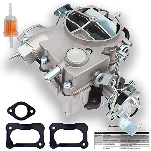 THUNDERMINGO New 2 Barrel Carburetor for Rochester 2GC Chevy 5.7L 350Cu 6.6L 400Cu Chevrolet Carb Small Block Engines 1975-1980 C10 C20 C30 C50 G10 P30 Bel Air Chevelle Corvette Automatic Choke,Large Base - Image 4