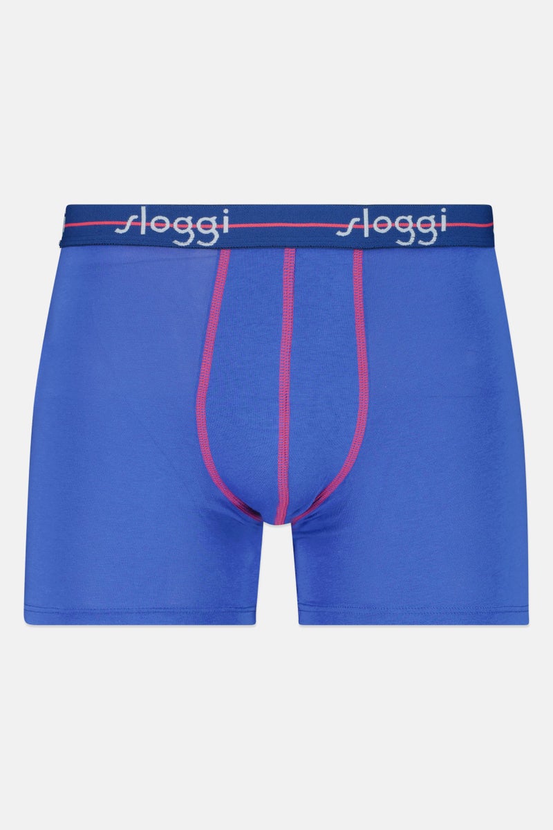 sloggi شورت بوكسر للرجال 2 قطعة بشعار العلامة التجارية، متعدد الألوان - Image 5