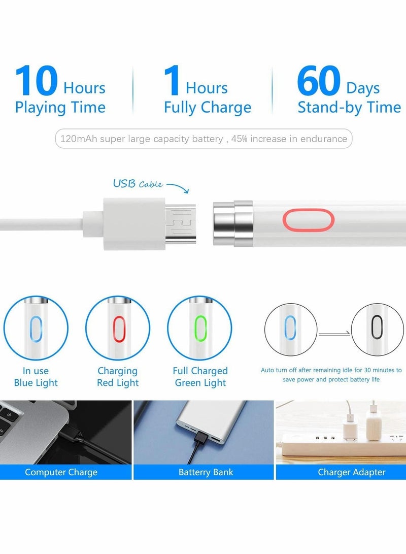 Captaintech Active Stylus Digital Pen for Touch Screens,Compatible for iPhone 6/7/8/X/Xr/11/12 iPad Android Samsung Phone &Tablets, for Drawing and Handwriting on Touch Screen Smartphones & Tablets (iOS/Android) - Image 4