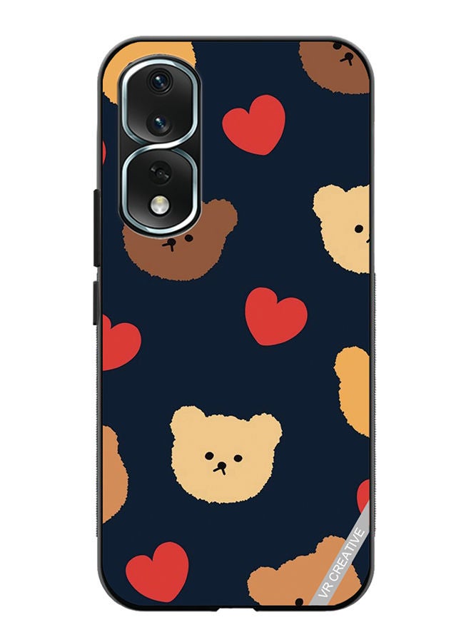 VR CREATIVE Protective Case Cover For Honor 80 Pro Teddy Face Design Multicolour - Image 1