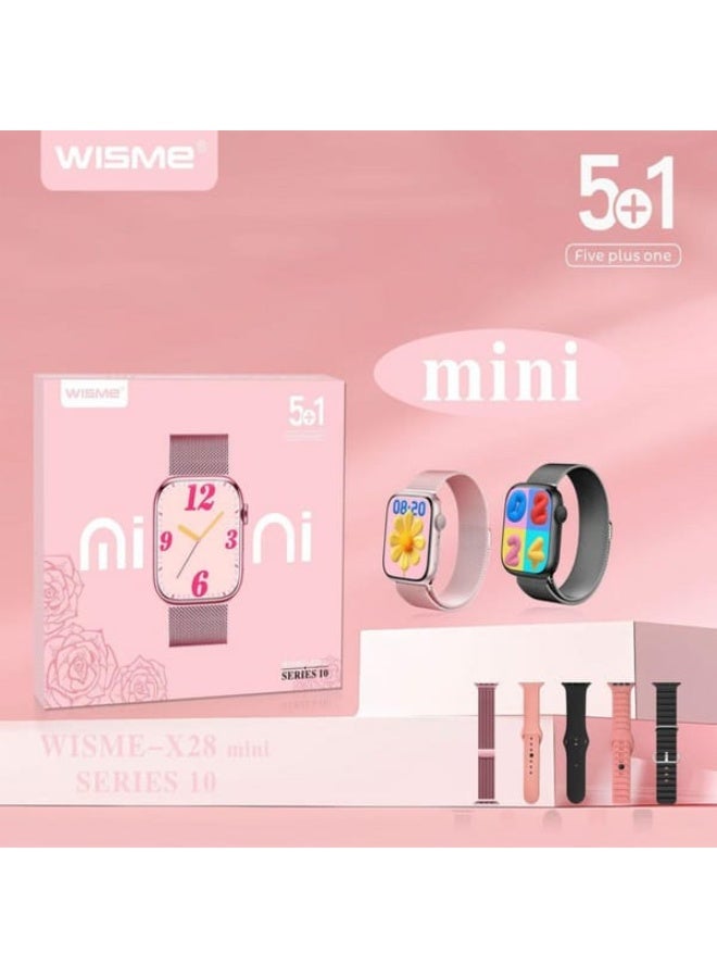 WISME Comprehensive Smart Technology with 5+1 Multifunctional Performance Designed for everyday convenience and wellness tracking, the Wisme X28 Mini combines essential smartwatch capabilities with enhanced smart notifications and wellness insights. It seamlessly syncs with smartphones to keep you connected, informed, and motivated throughout the day, blending advanced tech with an elegant design language. - Image 3