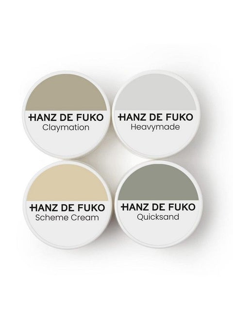 Deluxe Hair Care Kit Super Styling Sampler Featuring Claymation Quicksand Heavymade Scheme Cream Certified Organic Ingredients 4 Pack 0.25Oz Each